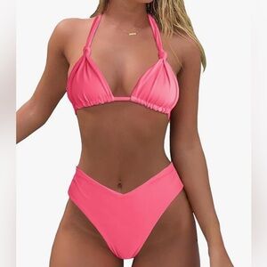 🐣NWT Amazon Vibrant Pink Bikini Set